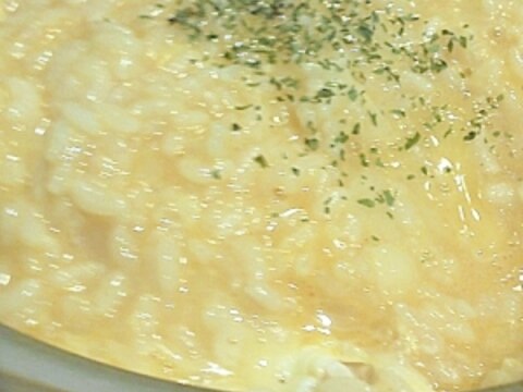 チーズリゾット風☆チーズ雑炊
